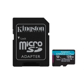 Kingston SDCG4128GB Memoria Micro SDXC 128GB Classe 10 Canvas Go Plus Adattatore