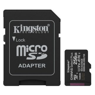 KINGSTON SDCS3256GB Memoria Micro SDXC 256GB V10 A1 150 Mbs Con Adattatore