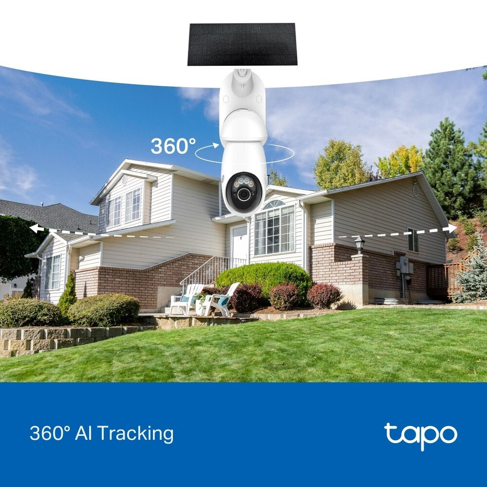 Tapo TC92KIT IP Cam Esterna 4K 8MP 18X Wifi Con Pannello Solare - immagine 5