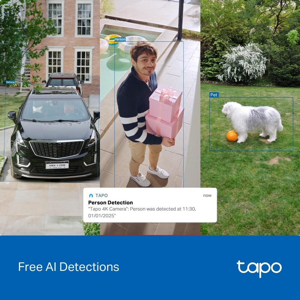 Tapo TC92KIT IP Cam Esterna 4K 8MP 18X Wifi Con Pannello Solare - immagine 6