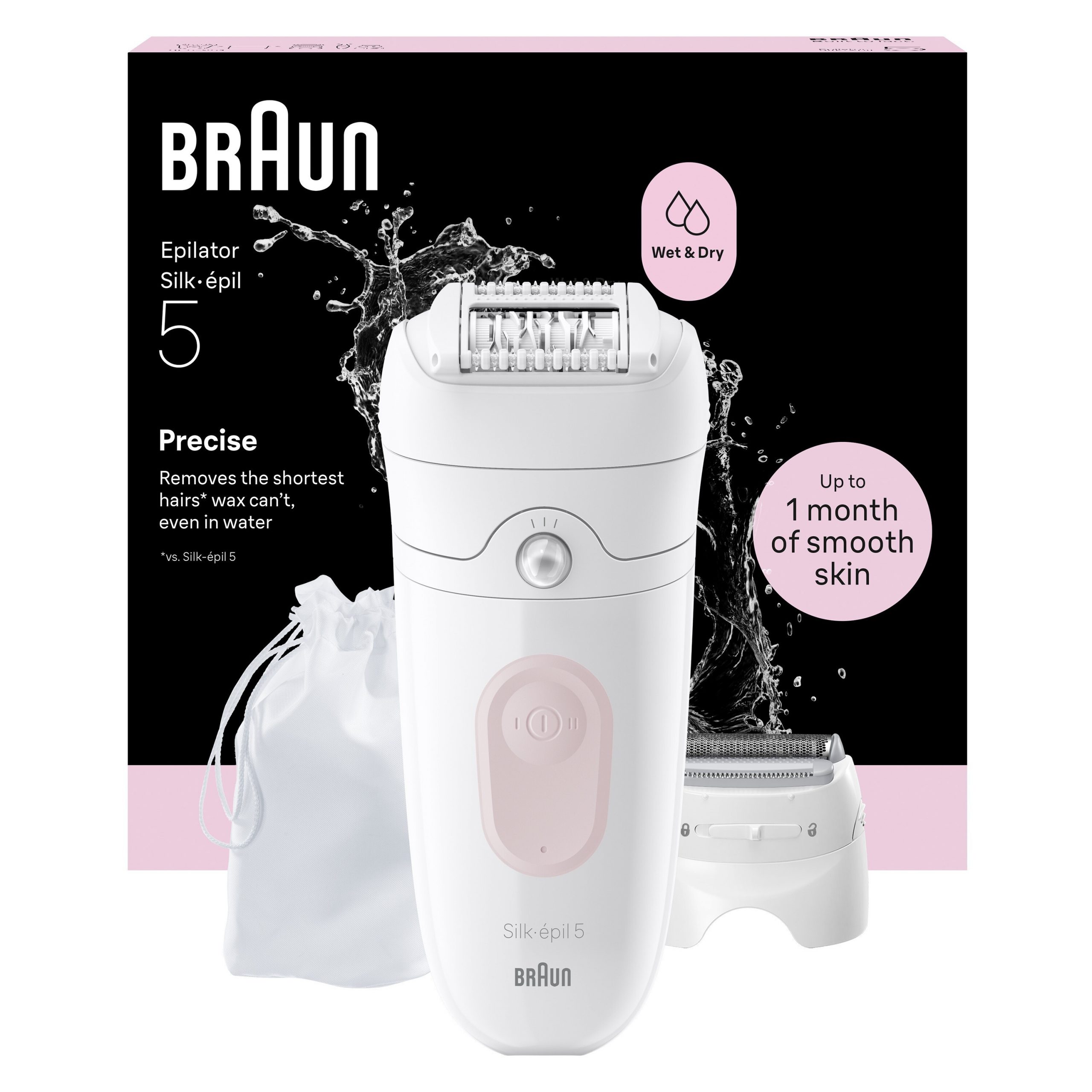 Braun SE5041 Epilatore WetDry 28 Pinze con Custodia Accessori - immagine 2