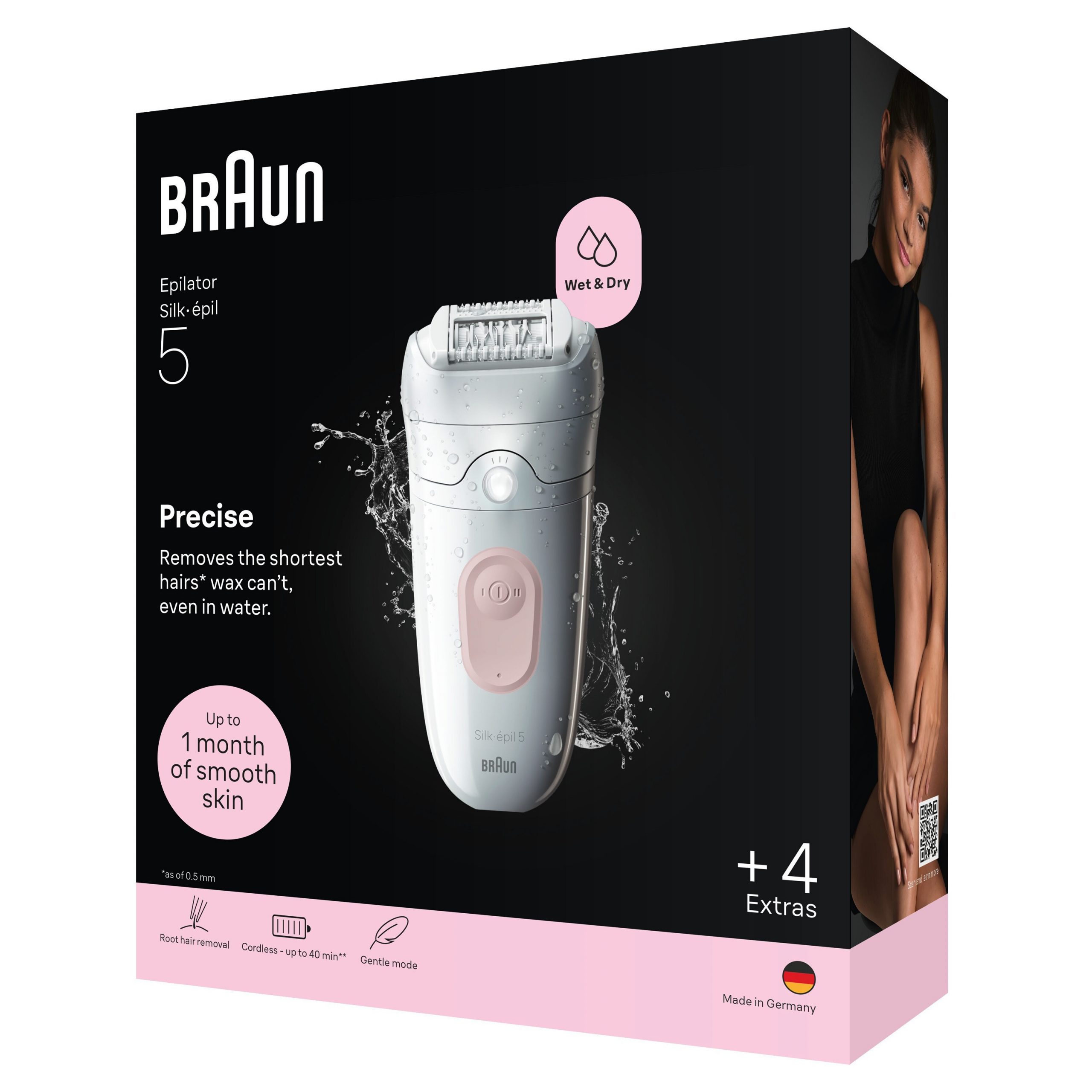 Braun SE5041 Epilatore WetDry 28 Pinze con Custodia Accessori - immagine 3