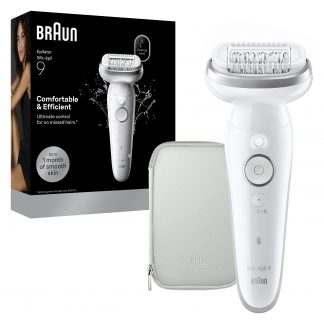 BRAUN SES9000 Epilatore WetDry 40pinze Grigio con Custodia