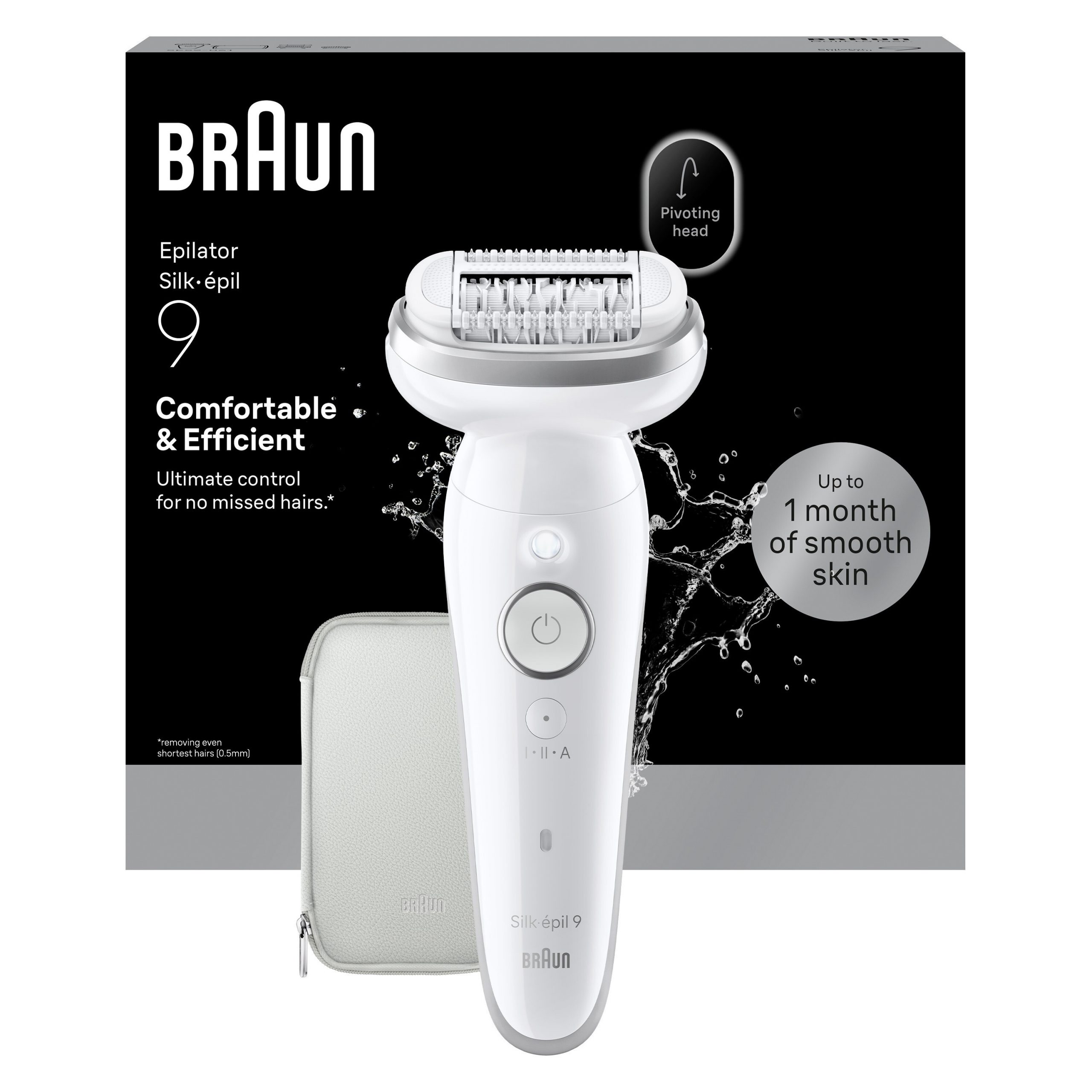 BRAUN SES9000 Epilatore WetDry 40pinze Grigio con Custodia - immagine 2