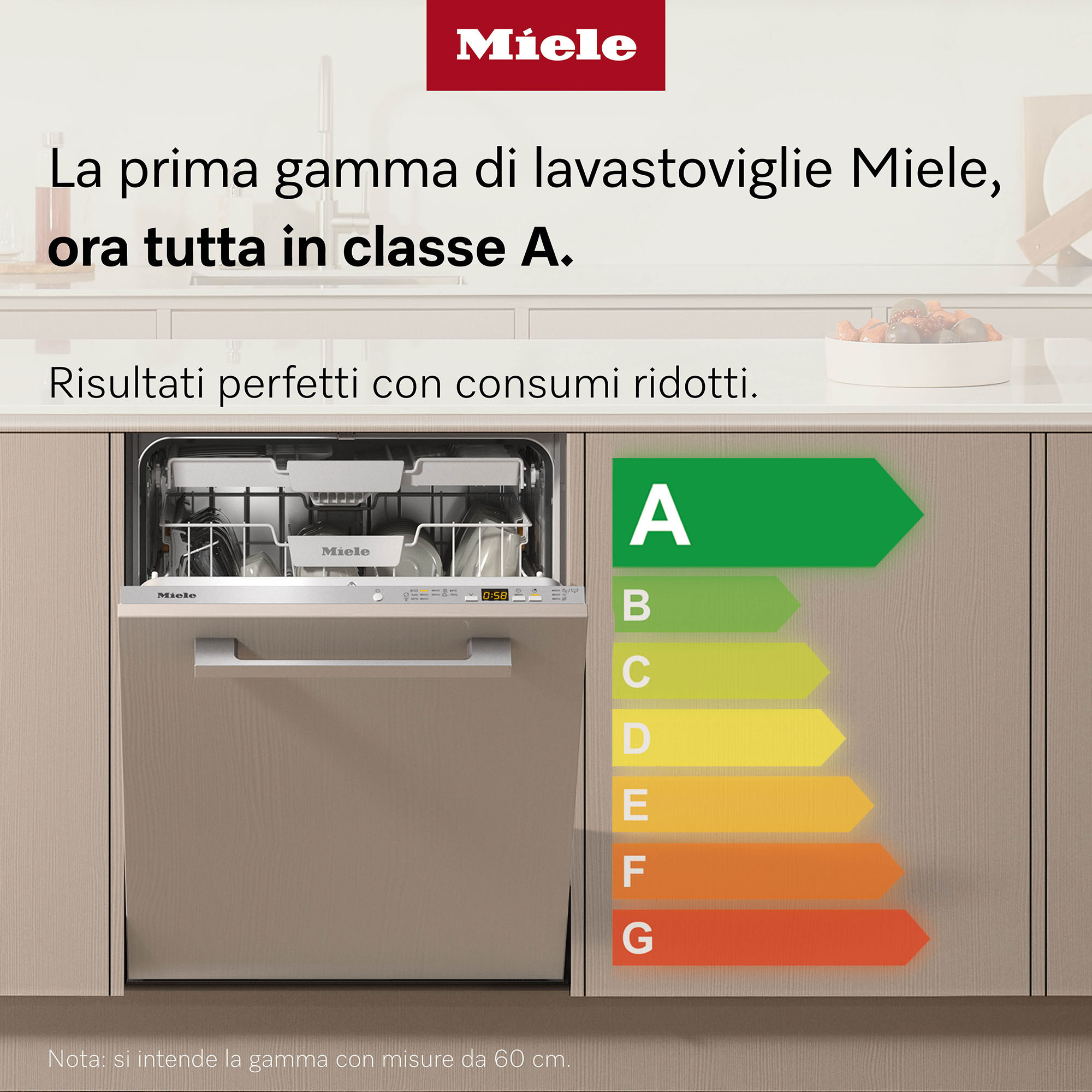Miele G5611ICLST Lavastoviglie Semi Integrata 60 Cm 13 Coperti Inox Classe A - immagine 2