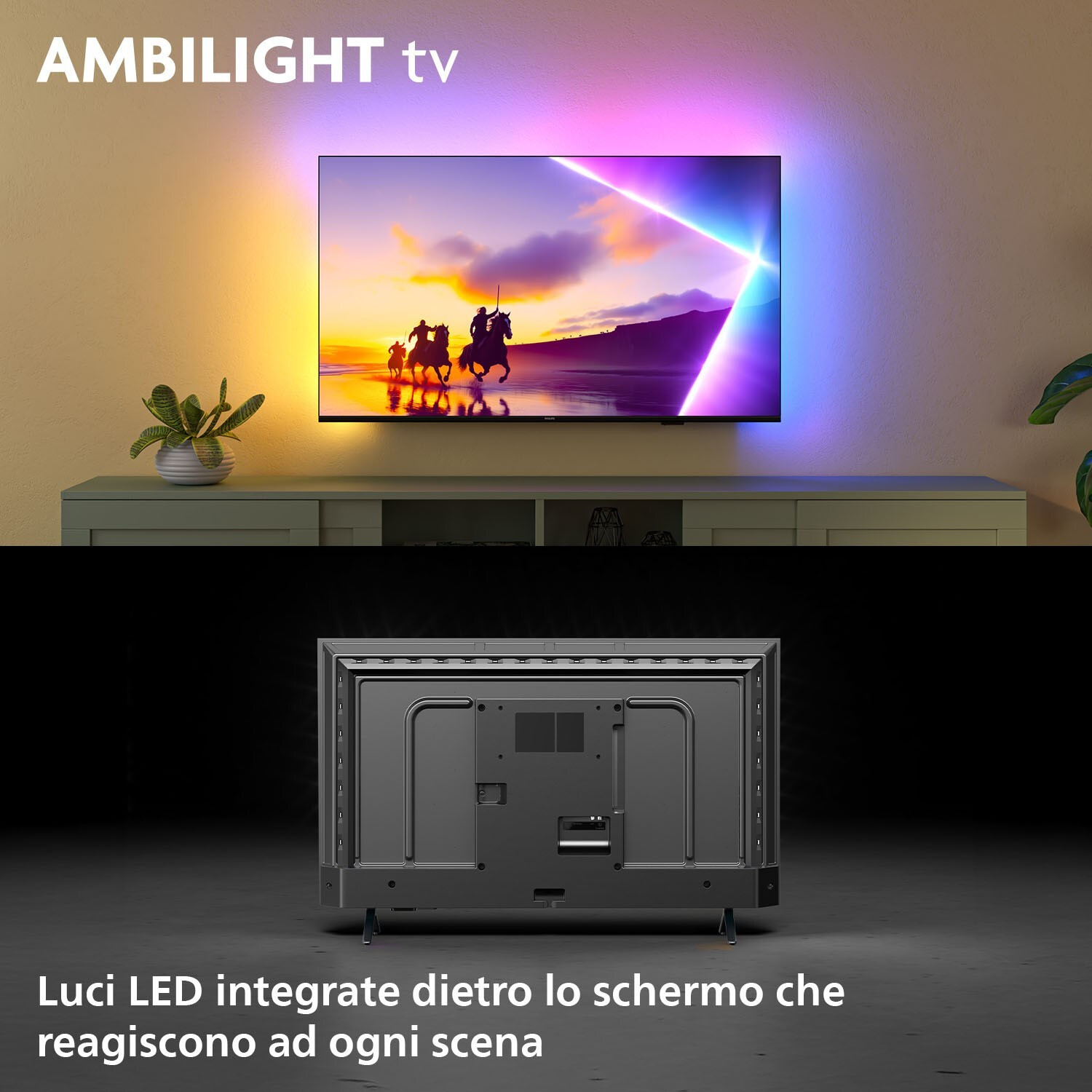 Philips 43PUS8450 Smart TV QLED 43 Pollici 4K DVBT2-S2 Ambilight - immagine 2
