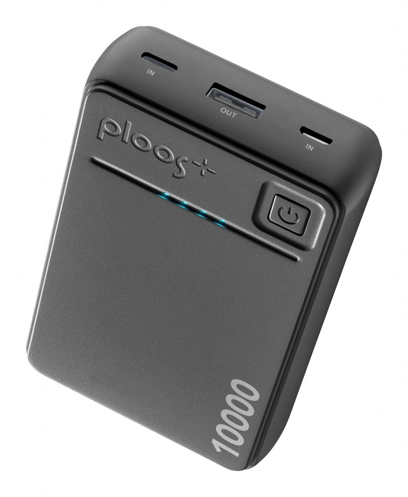 Ploos PLPB10000K Powerbank 10000mAh USB-A USB-C Micro USB Nero