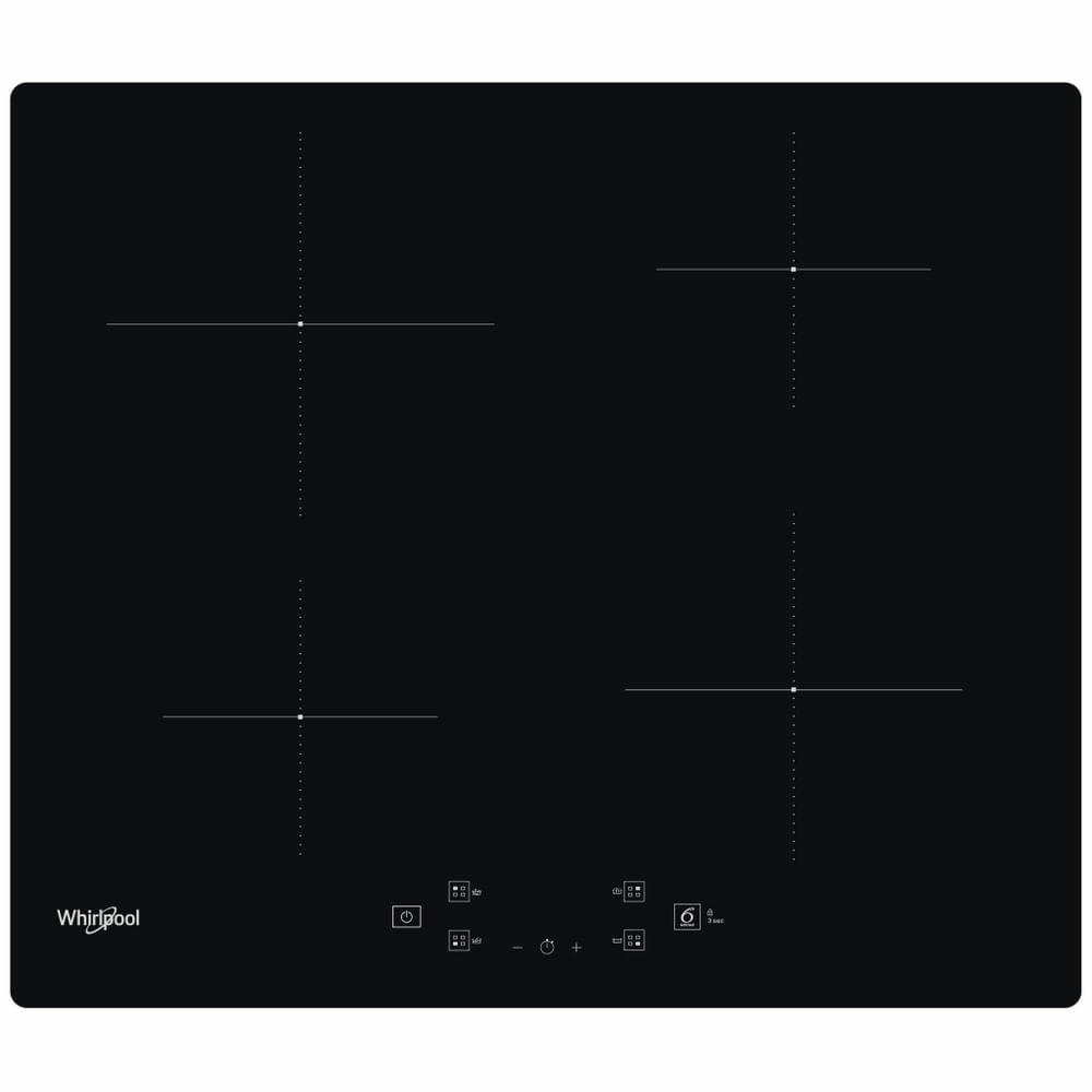 Whirlpool WSQ2160NE Piano Cottura Induzione 60 Cm 4 Zone Foro 48 Nero
