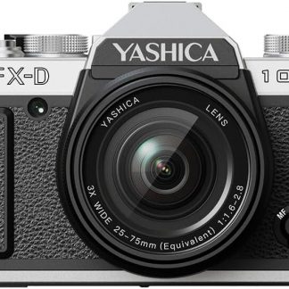 Yashica FX-D 100 Fotocamera Digitale Compatta F2.8 13MP Zoom 4X Video 4K Nera