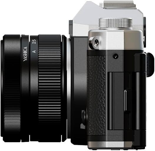 Yashica FX-D 100 Fotocamera Digitale Compatta F2.8 13MP Zoom 4X Video 4K Nera - immagine 4