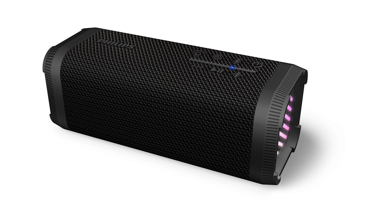 Philips TAS2000B Mini Speaker Ric Wlss Bt 10w Luci Led Ipx5 Nero