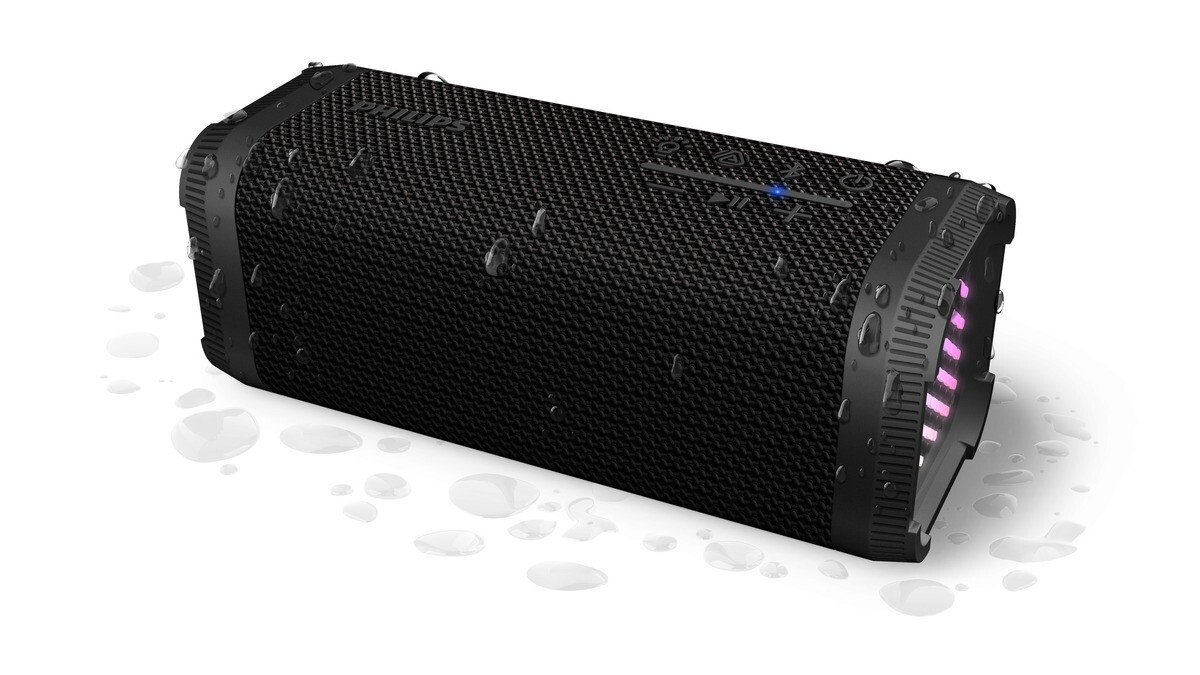 Philips TAS2000B Mini Speaker Ric Wlss Bt 10w Luci Led Ipx5 Nero - immagine 5