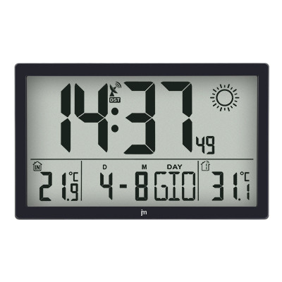 Justaminute JD9909 Orologio Parete Radiocontrollato Meteo Nero
