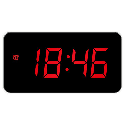 Justaminute JE5112B Sveglia Digitale LED con Adattatore Bianco - immagine 2