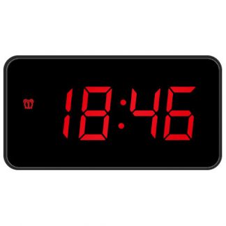 Justaminute JE5112N Sveglia Digitale Led con Adattatore Nero