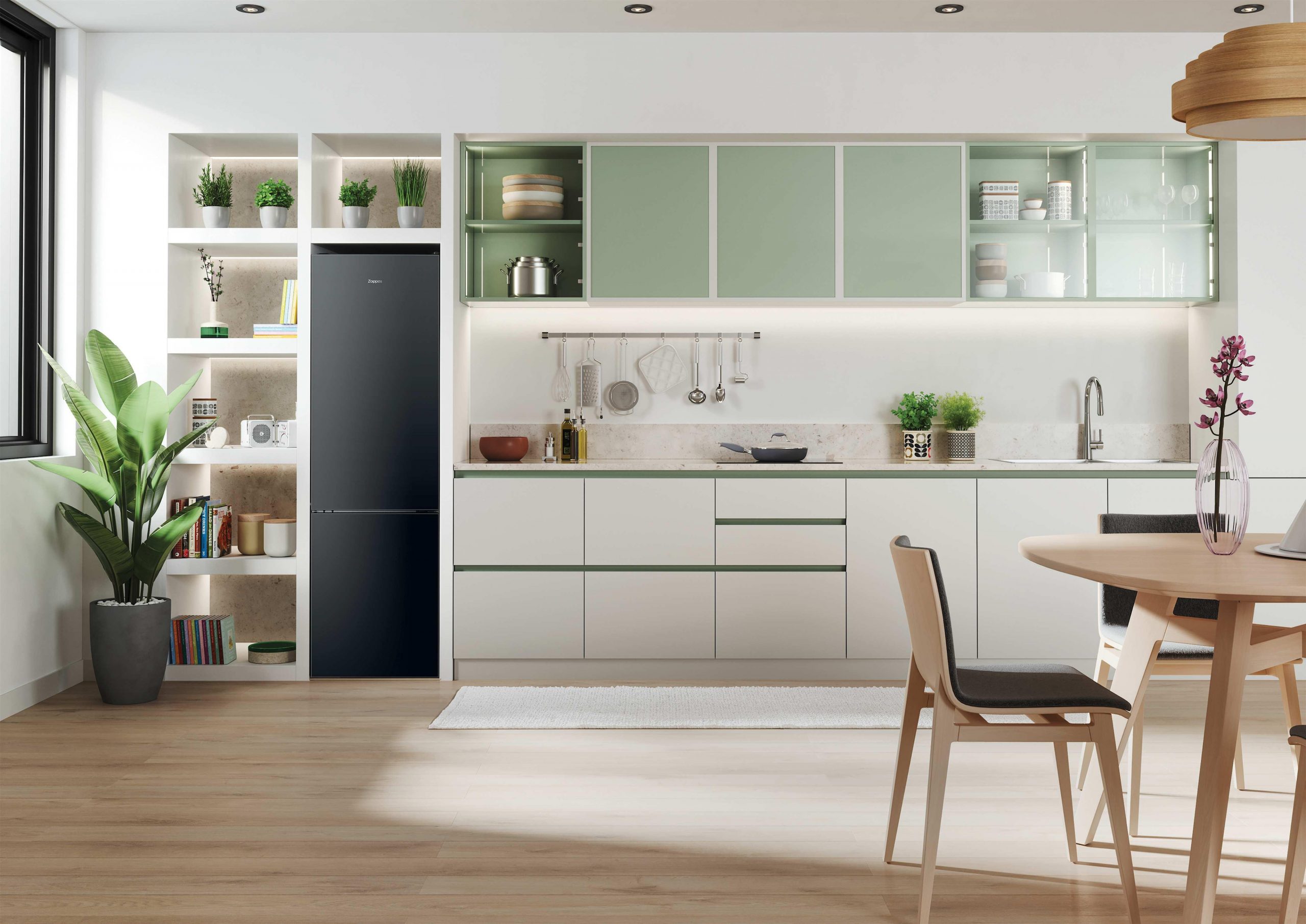 Zoppas EZFC620TCBH Black Frigorifero Combinato No Frost 409LT - immagine 3