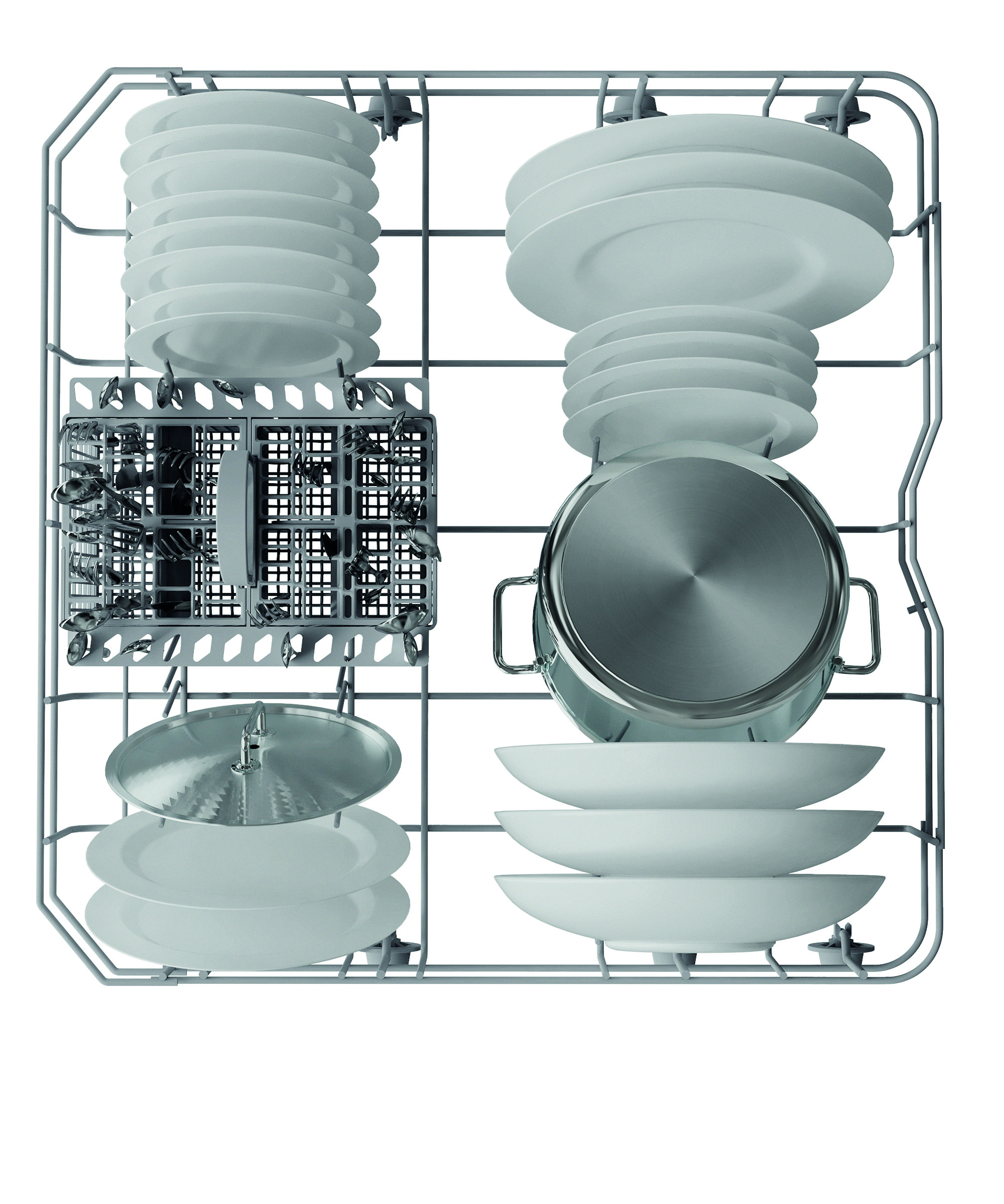 Hotpoint-Ariston HA2FFC14BX Inox Lavastoviglie Libera Installazione 14 Coperti - immagine 3