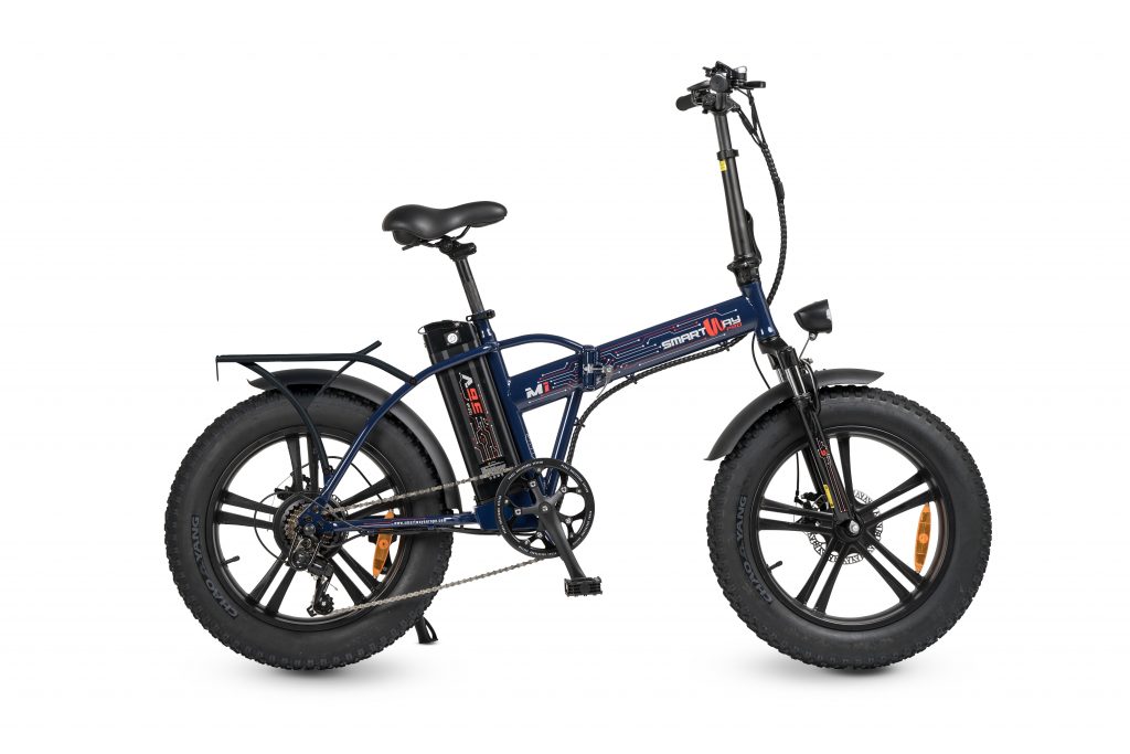Smartway M1TR5SLB1 Bicicletta Elettrica Fat Bike Autonomia 50KM Pieghevole