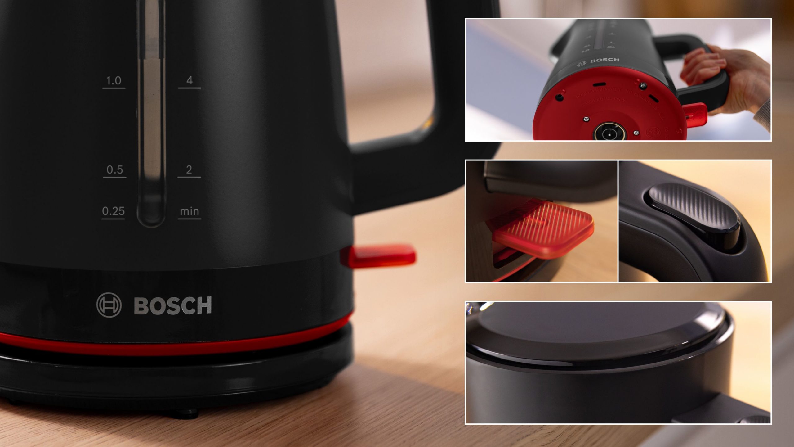 Bosch MyMoment Nero Bollitore Elettrico 1 7LT - immagine 3