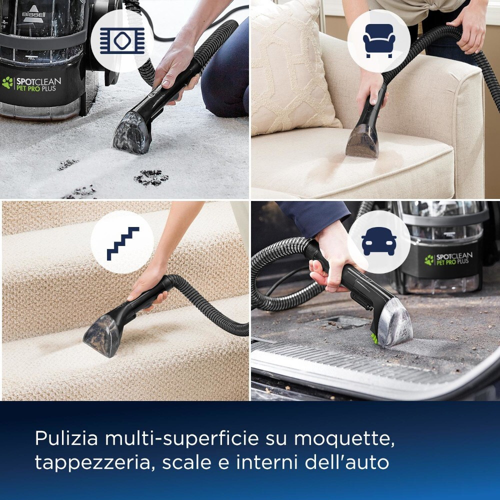 Bissel Spotclean Pet Pro Plus Smacchiatore Tappeti e Tappezzeria 750W - immagine 5