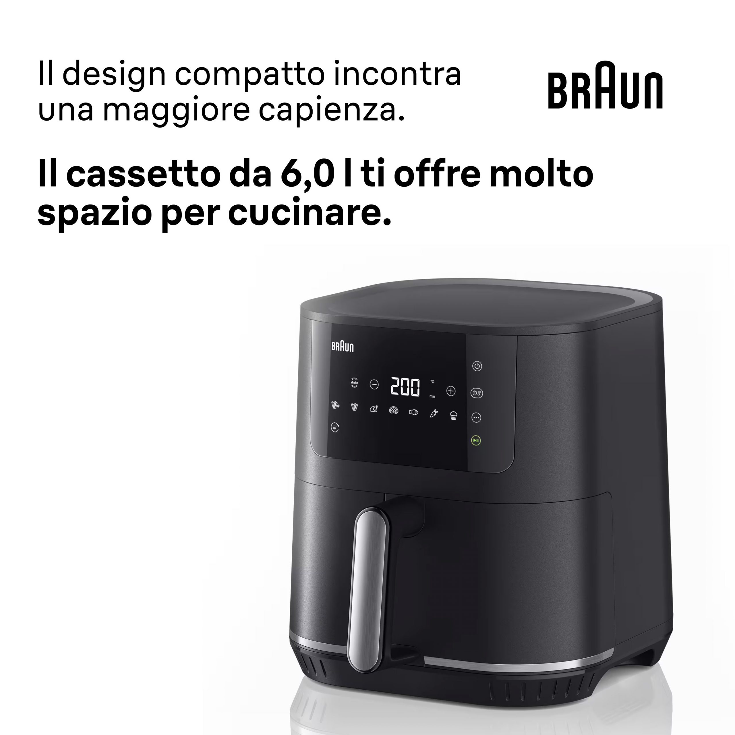 Braun HF5034 Friggitrice ad Aria 1700W 6LT - immagine 6
