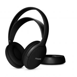 Philips SHD6000BK Cuffia TV Over Ear 10-21KHz 24 Ohm 30m Nero Cuffie Wireless