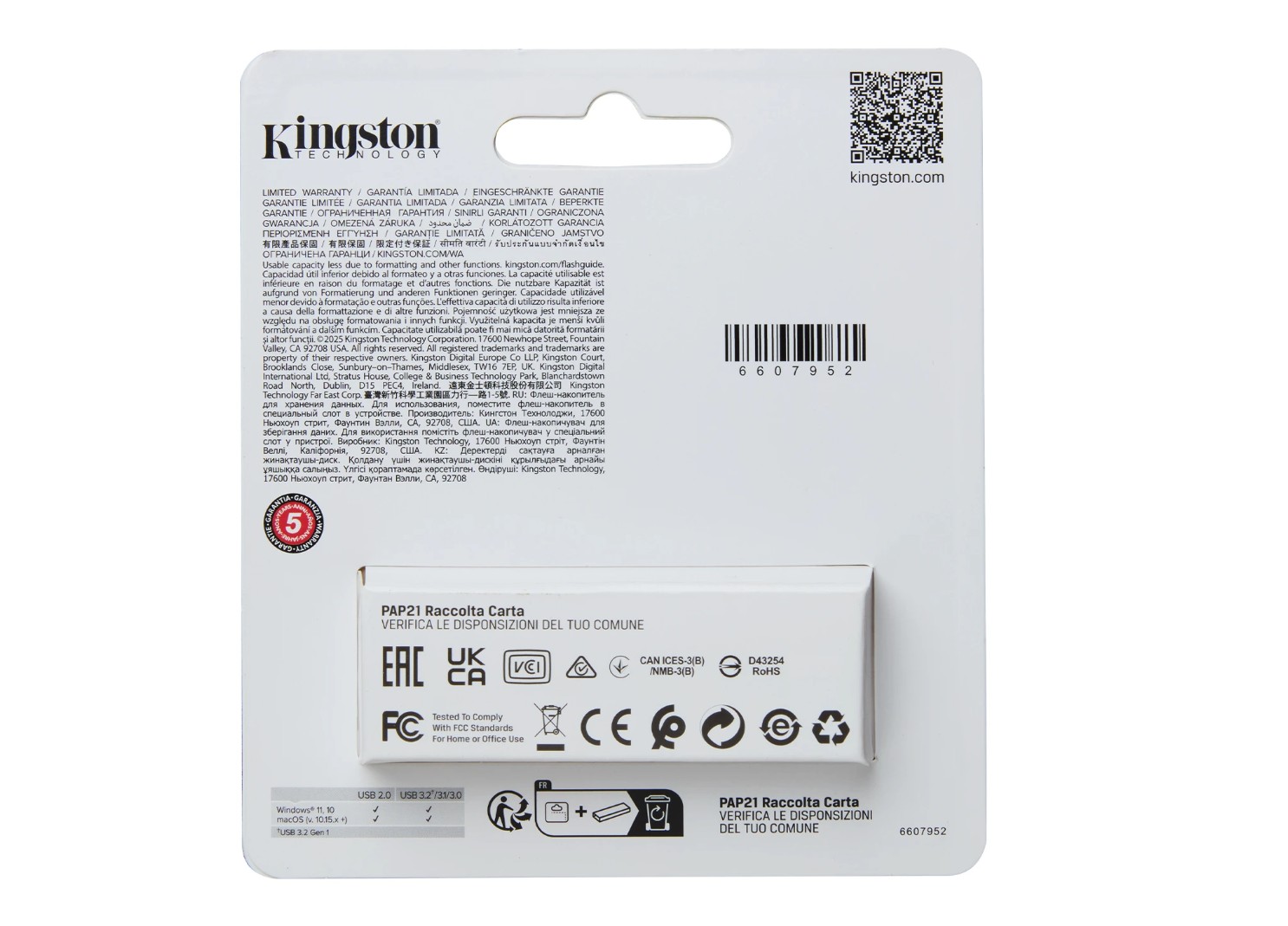 Kingston DTXS128GB Exodia S Pen Drive 128GB USB3.2 Nero-Turchese - immagine 4