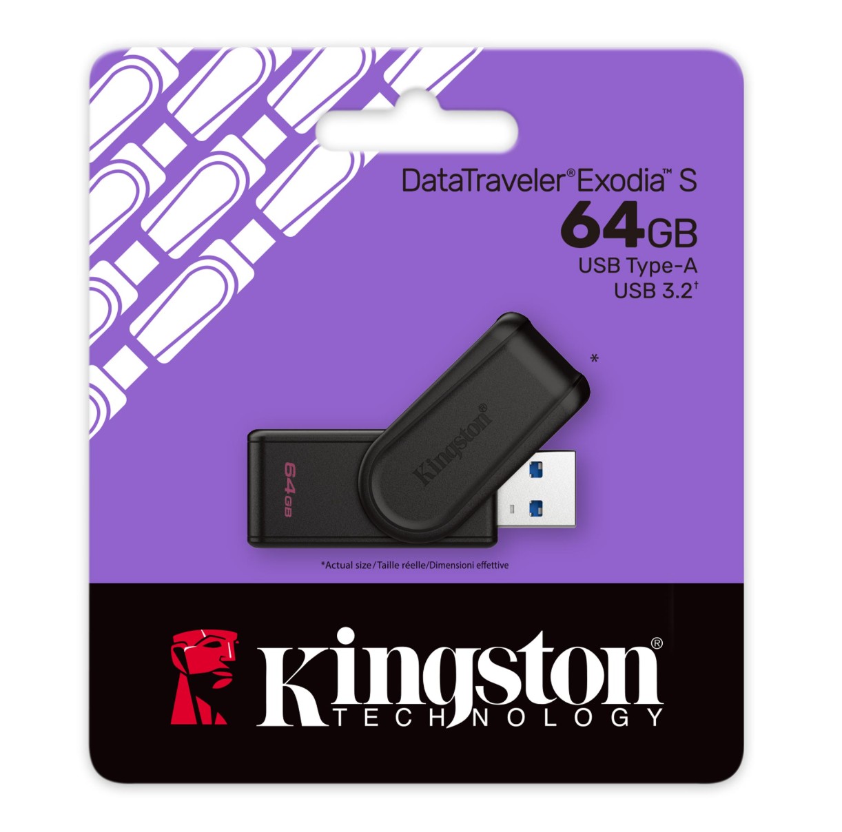 Kingston DTXS64GB Pen Drive 64GB USB3 2 Exodia S - immagine 3