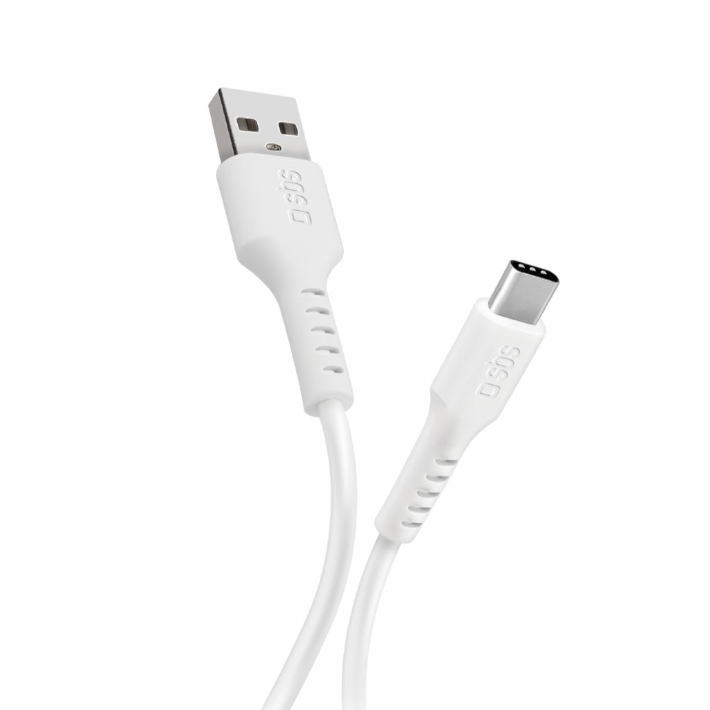 SBS TECABLEMICROC10W Cavo per Dati e Ricarica USB-A - USB-C da 1MT