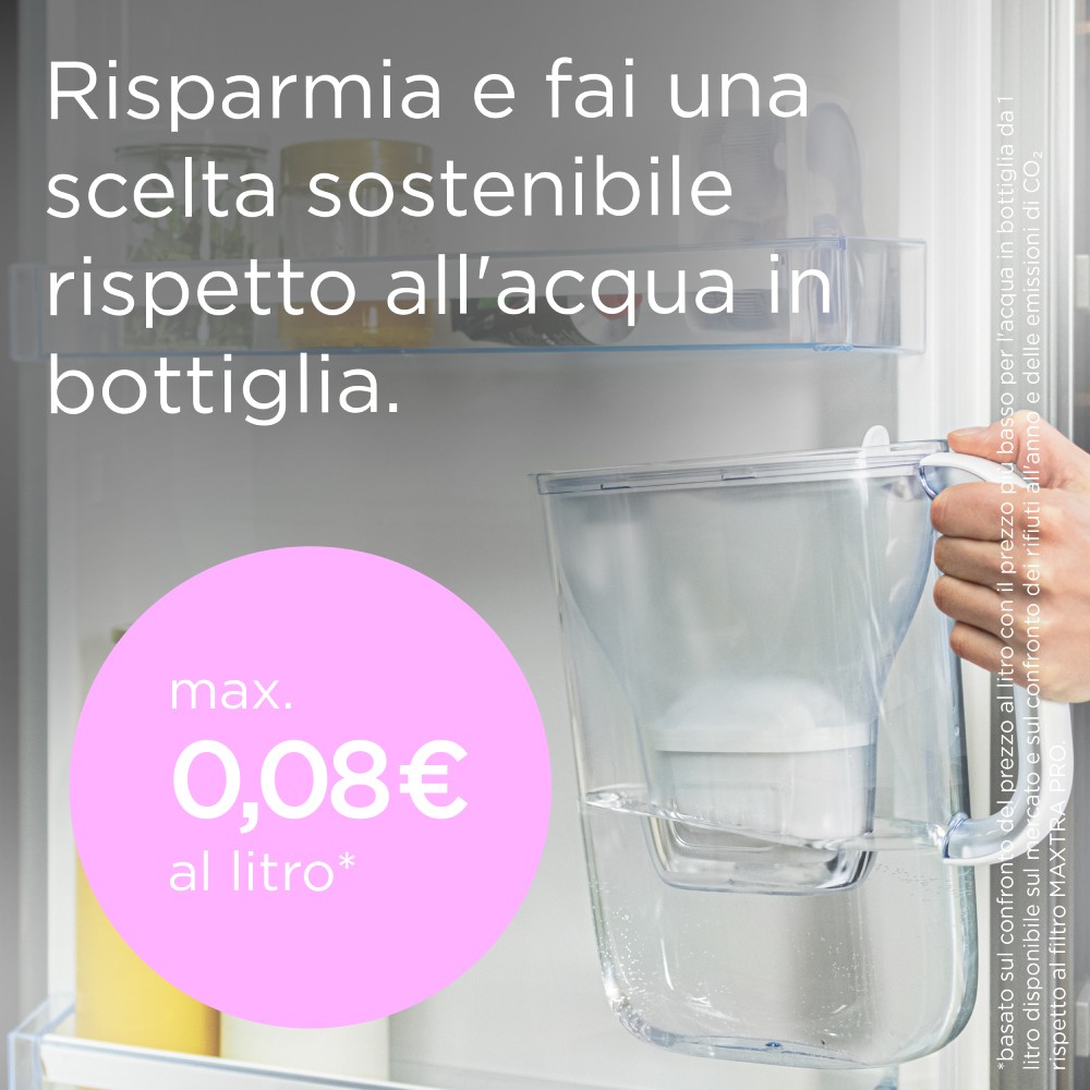 Brita Style Essential Stone Blu Caraffa Filtrante 2.4LT con 3 Filtri Maxtra Pro - immagine 4