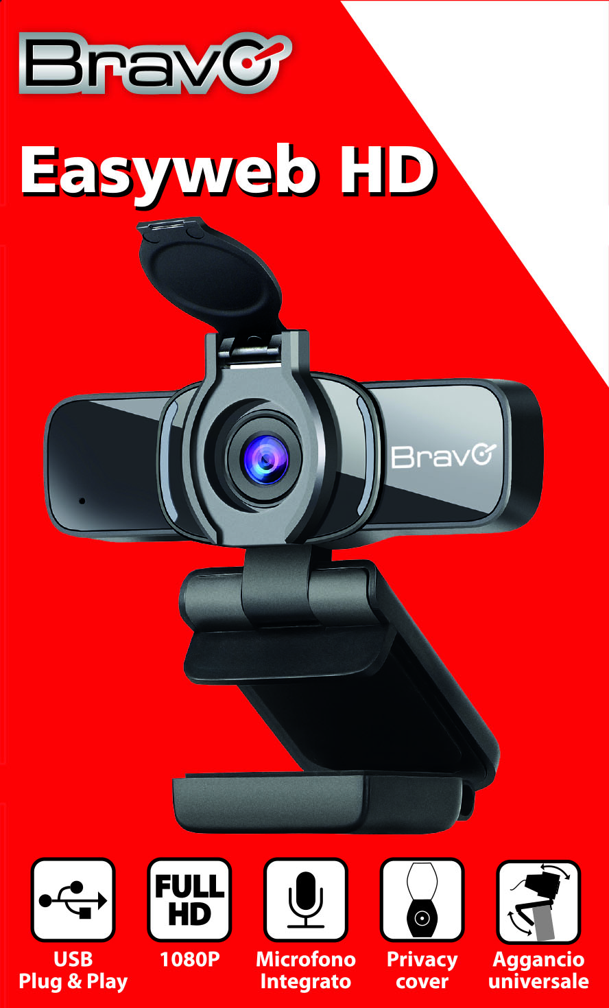 Bravo Easyweb Webcam per PC Full HD 1080p - immagine 2
