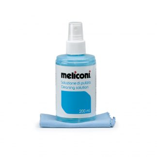 Meliconi Kit Soluzione per Pulizia TV 200ML con Panno 20x20CM