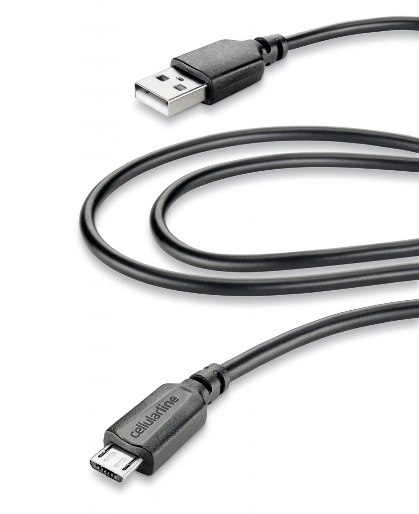 Cellular Line USBDATACMICROUSB2M Cavo Dati e Ricarica USB-Micro USB 2MT