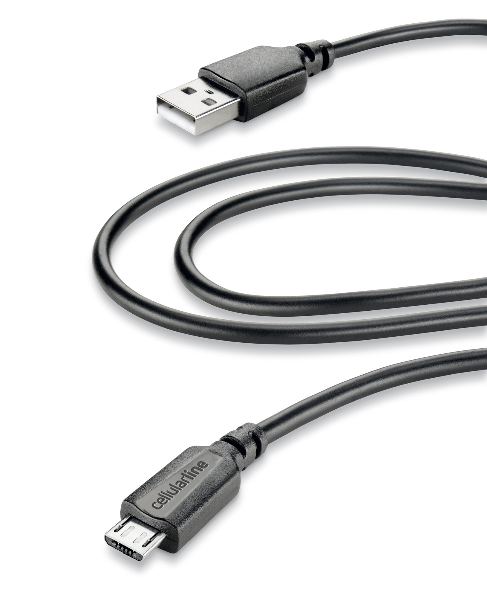 Cellular Line USBDATACMICROUSB2M Cavo Dati e Ricarica USB-Micro USB 2MT