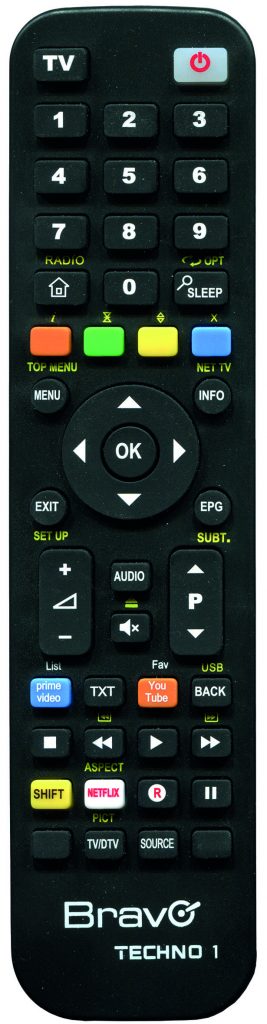 Bravo TECHNO1 Telecomando Universale per TV-DVD-Decoder-VCR e Sat