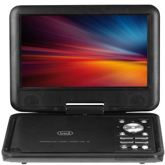 Trevi PDX 1409 S2 Lettore DVD Portatile con Schermo da 9 Pollici LCD con Gamepad