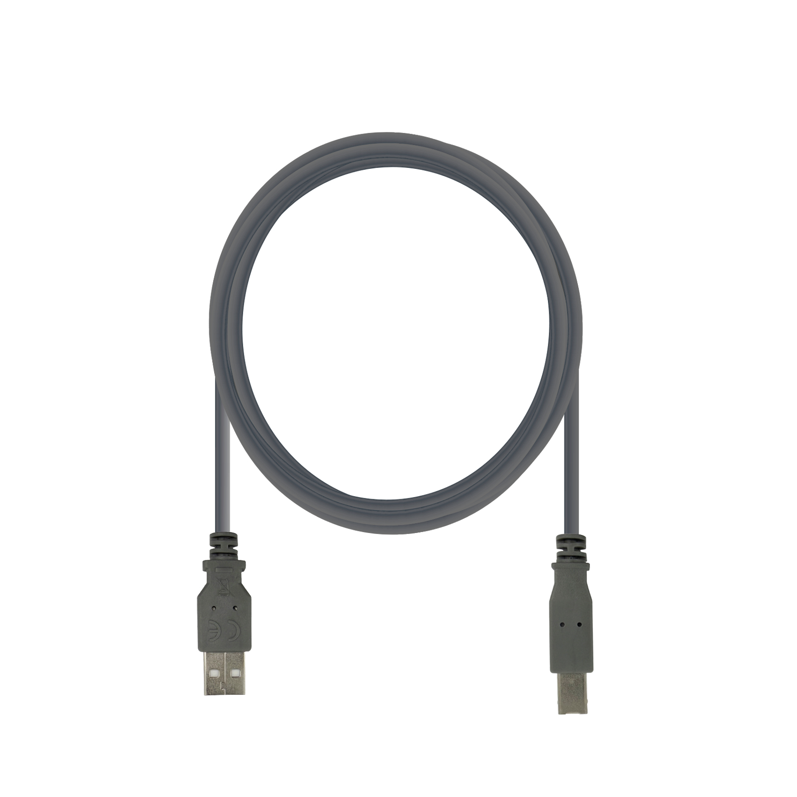 Vivanco VVITXUSB20ABMMK Cavo USB-A USB-B M-M 3M Grigio - immagine 2