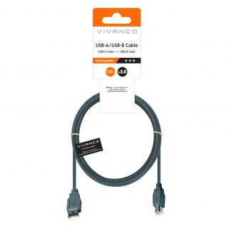 Vivanco VVITXUSB15ABMMK Cavo USB-A M-F 1.5MT Trasparente