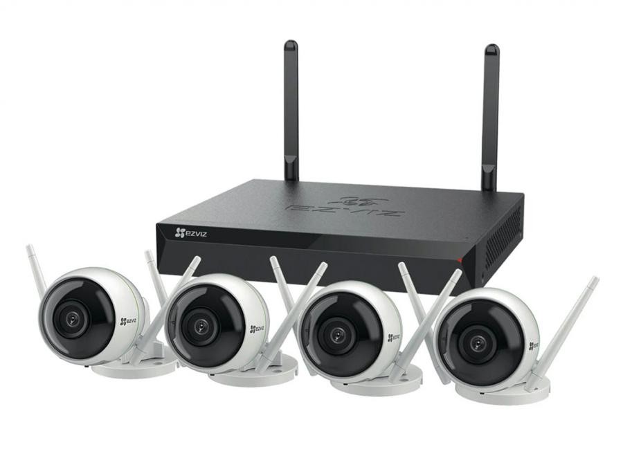 Ezviz H3C Video Recorder NVR X5S con 4 Telecamere Esterno