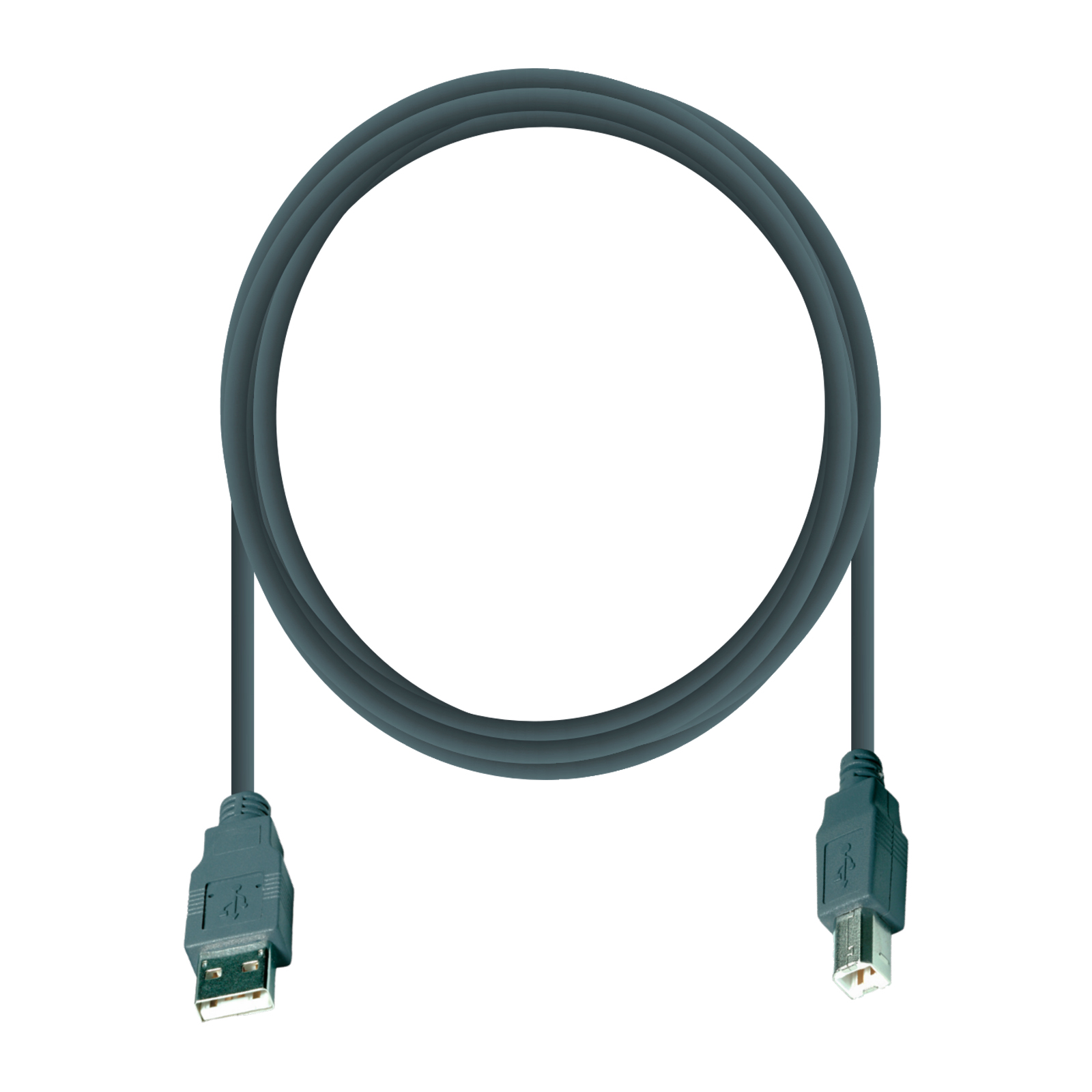 Vivanco VVITUSB50ABMMK Cavo USB-A USB-B M-M 0.5 Grigio