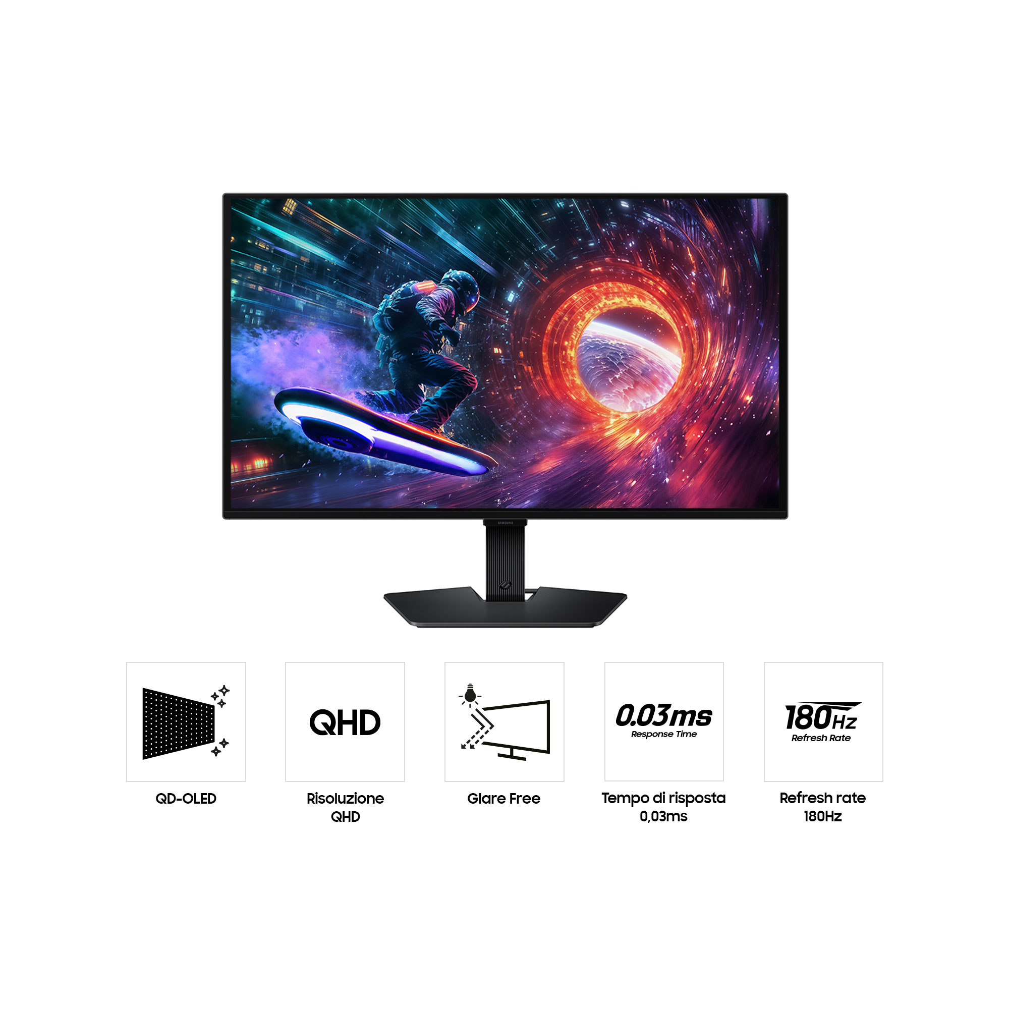 Samsung Odyssey LS27FG502SUXEN Monitor oled 27 Pollici QHD 180Hz - immagine 4