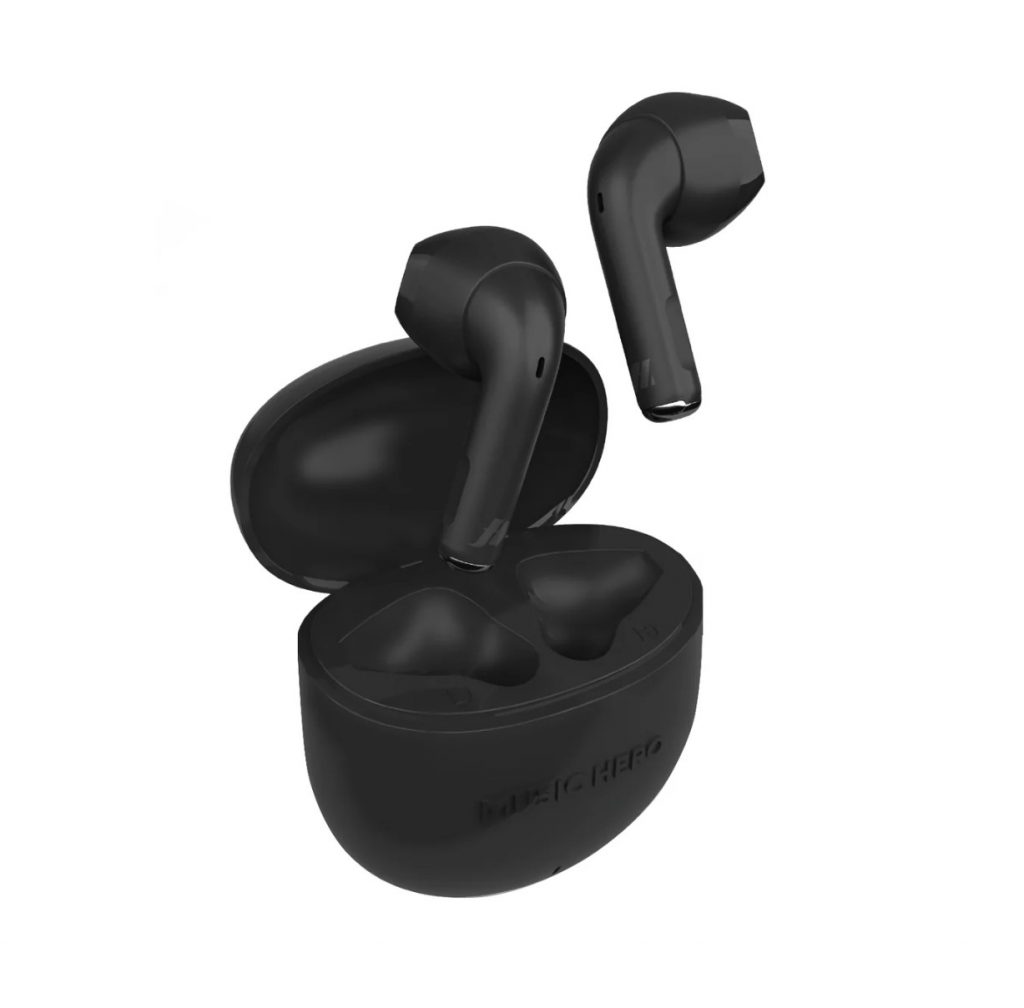 SBS Nusoul Black Auricolari True Wireless con Custodia di Ricarica