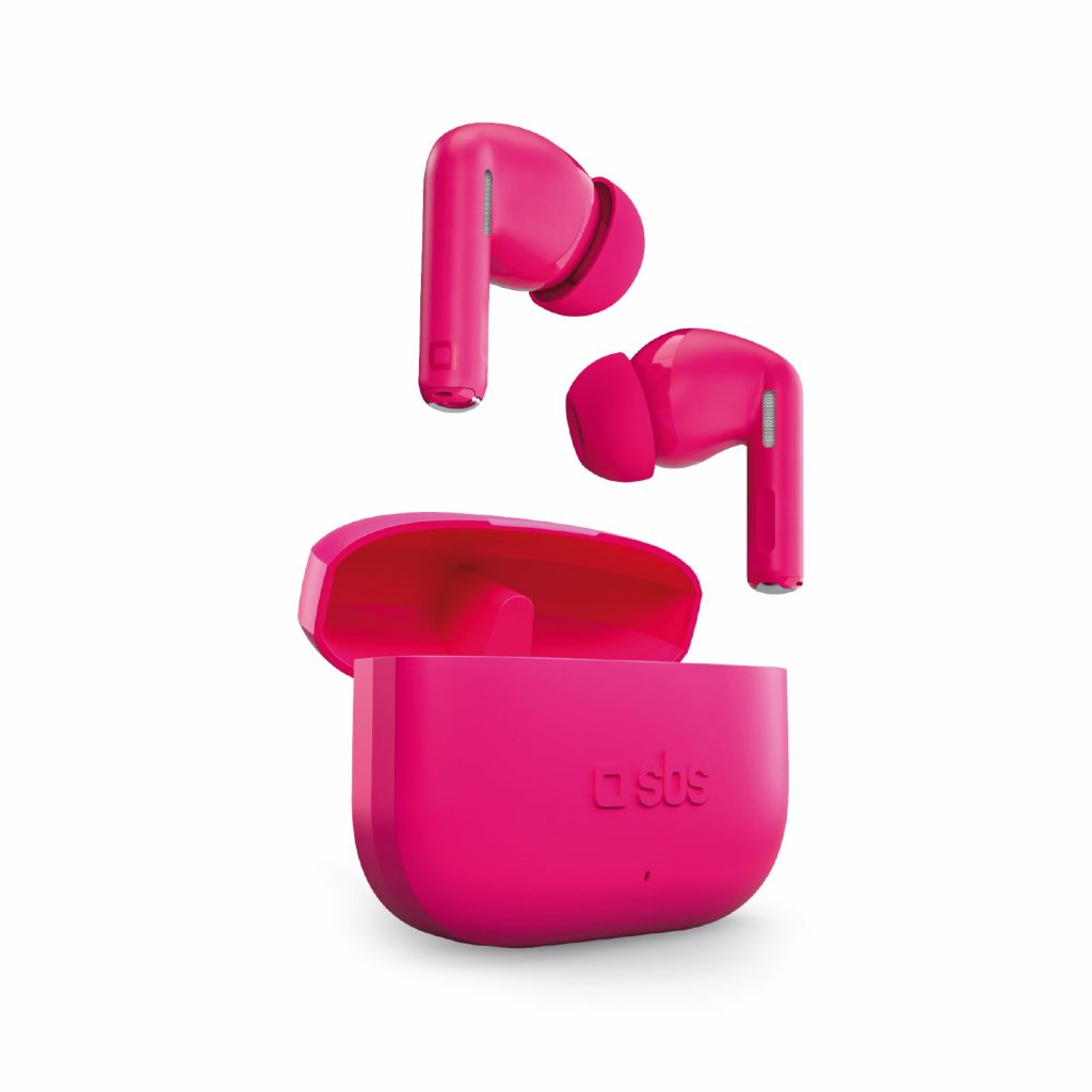 SBS TWS Spike Twin Rosa Auricolare Wireless con Custodia