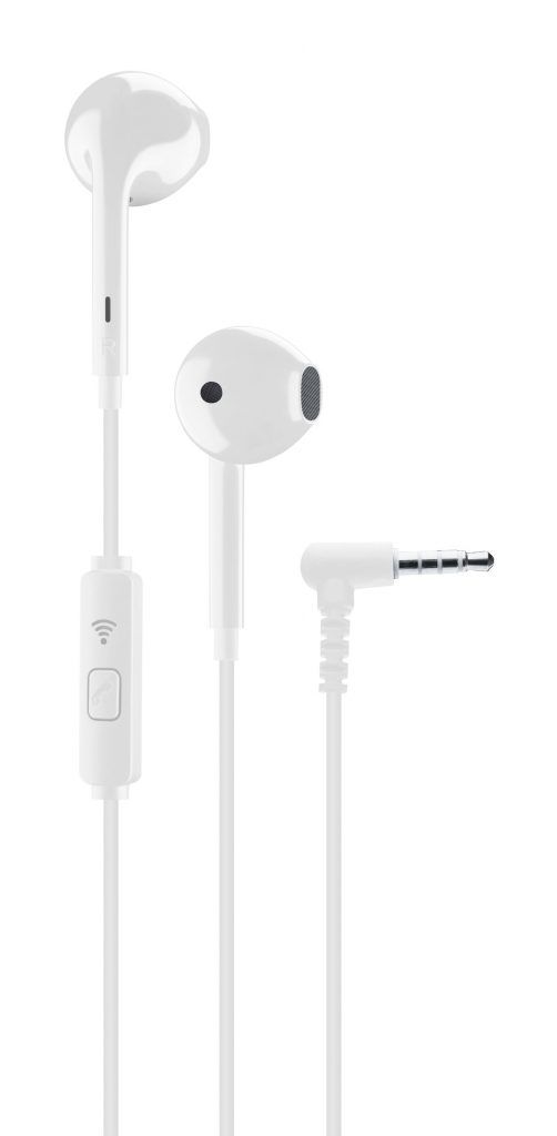 Cellular Line Voice Capsule Bianco Auricolari A Filo Con Microfono Jack 3.5mm