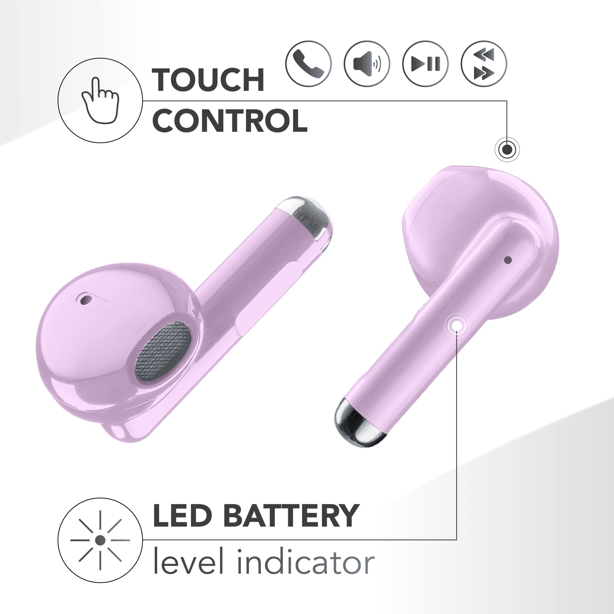 Cellular Line Breeze Rosa Auricolari Bluetooth Con Custodia - immagine 5