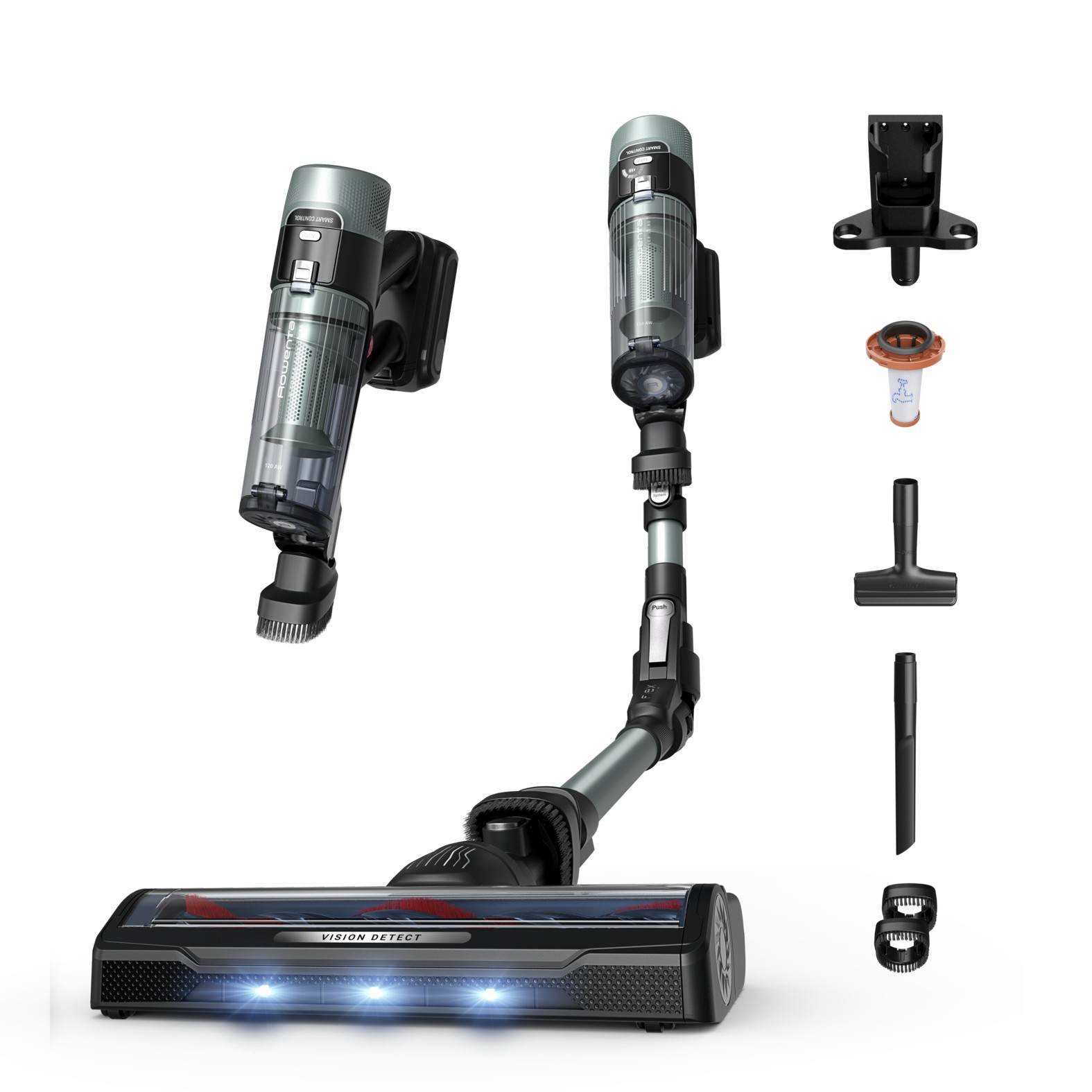 Rowenta X-Force Flex 10.80 Allergy RH7A32 Scopa Ricaricabile senza Sacco 120AW