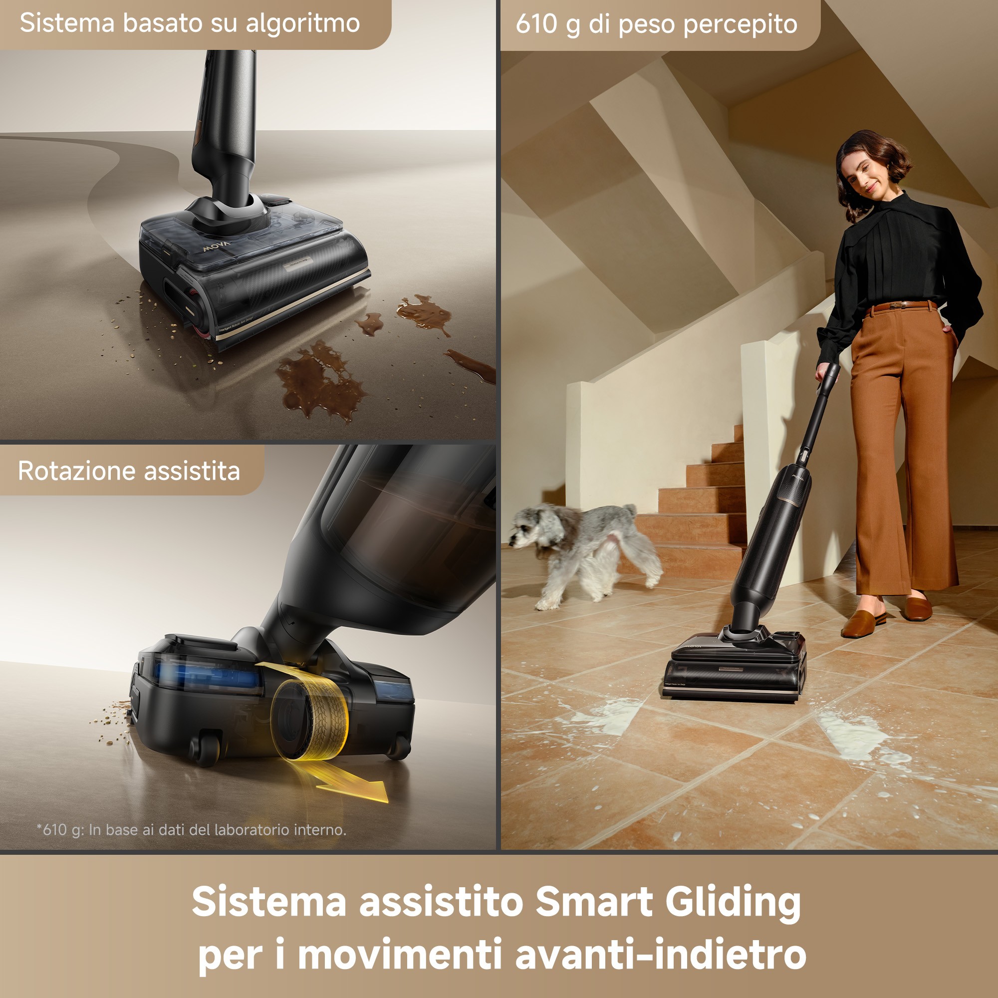 Mova M50 Ultra Aspirapolvere Lavapavimenti con 2 Serbatoi - immagine 2