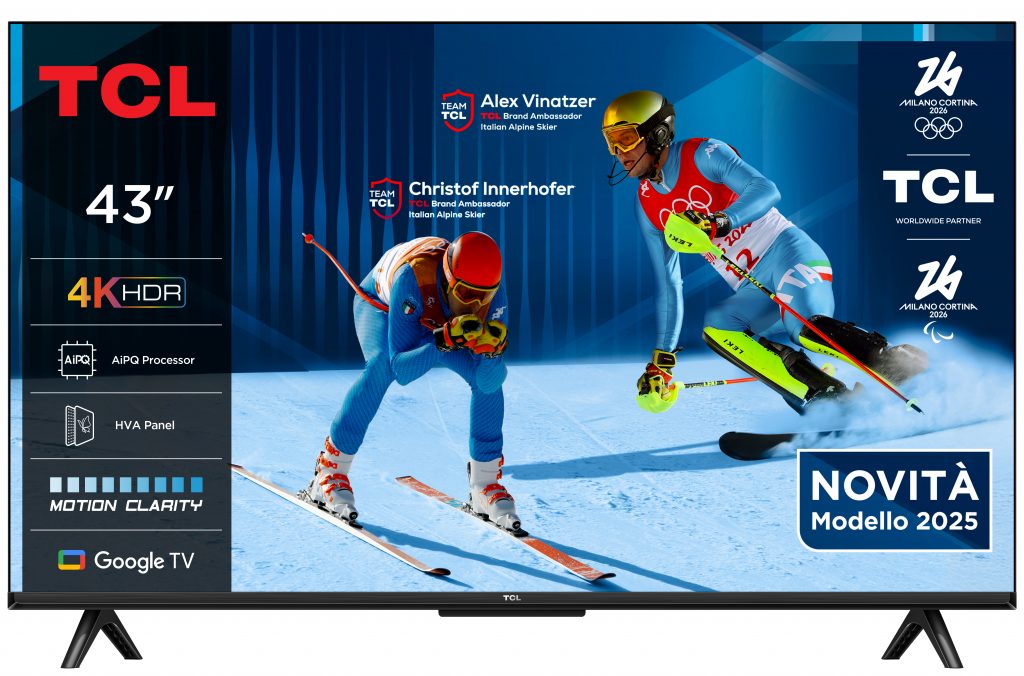 TCL 43P6K Smart TV LED 43 Pollici UHD 4K Google TV