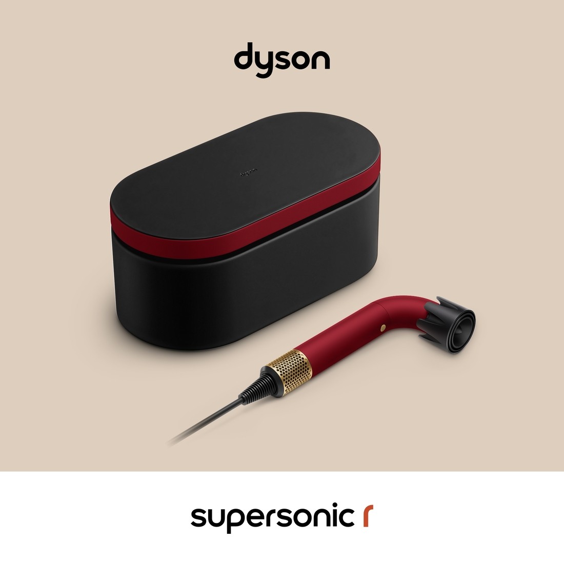 Dyson Supersonic R Red Velvet Gold Asciugacapelli 1700W con 5 Accessori - immagine 2