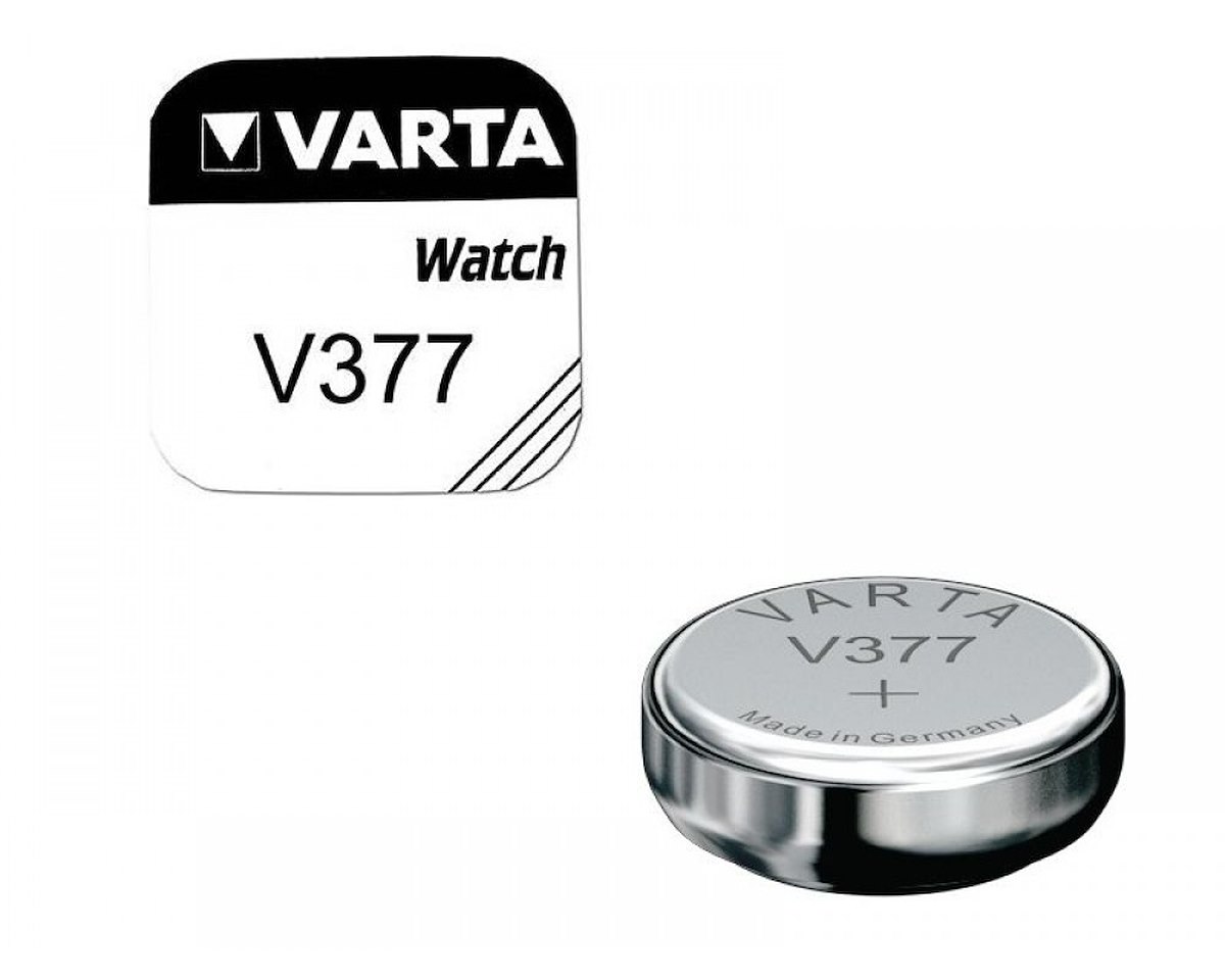 VARTA 377101111 Batteria Orologio V377 SR626SW 1.55V Argento